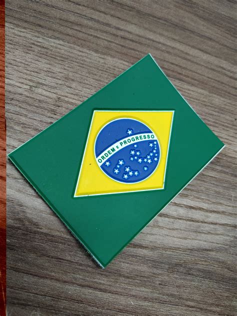 Patch Emborrachado Bandeira Do Brasil Colorido Elo