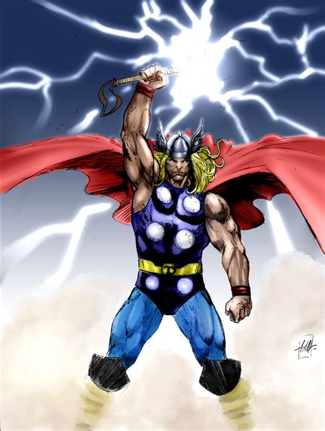 ArtStation - Classic Thor Color Sketch