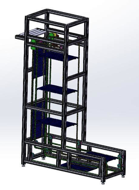 Z型连续提升机3d模型下载三维模型solidworks模型 制造云 产品模型