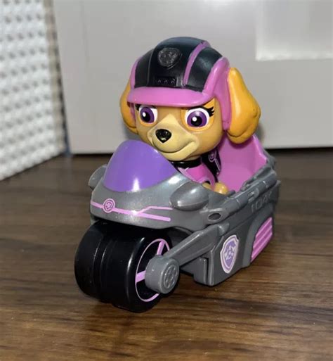 Paw Patrol Mission Paw Skye S Cycle Vehicle Figure Motorcycle Bike Spin