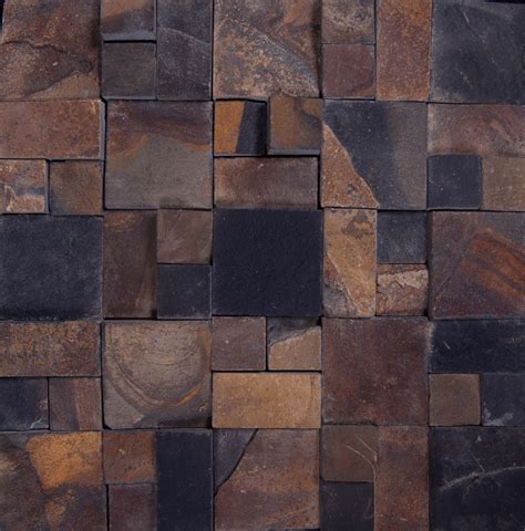 Mosaico Pedra Ferro Ferrugem Delicatto BAS 042F Sahel Stones