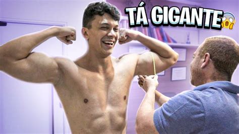 Medimos O Biceps Do J Lio Cocielo Quantos Cm De Bra O Ele Tem Youtube