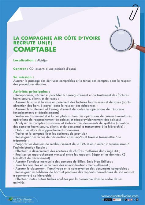 Air Cote D Ivoire Recrute Postes H F Y A Bara Offres D Emplois