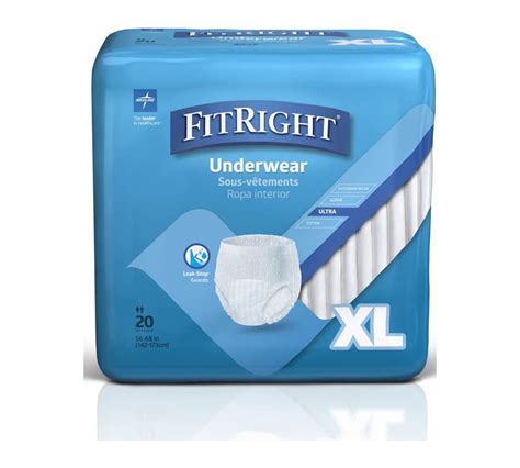 Fitright Adult Ultra Protective Underwear 20 Ct Heavy Absorbency Xl