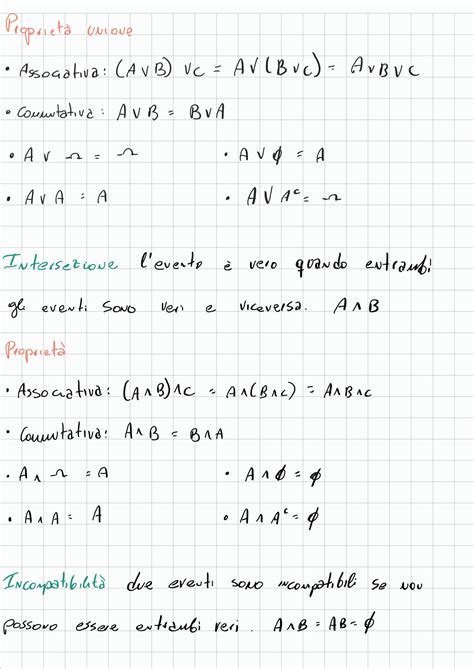 SOLUTION Formulario Calcolo Delle Probabilit E Calcolo Combinatorio