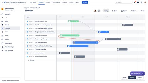 What Is The Timeline View And How Do I Use It Jira Work Management Cloud Atlassian Support