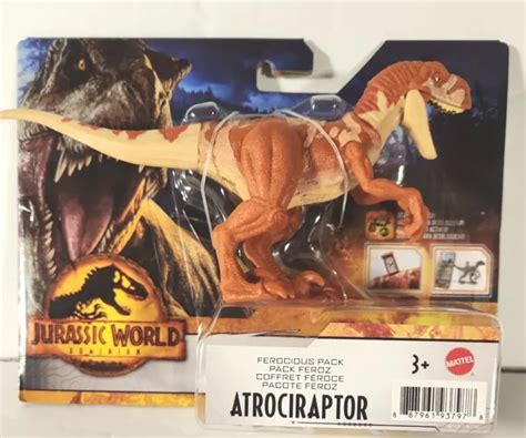 MATTEL JURASSIC WORLD Dominion Ferocious Pack Atrociraptor Dinosaur