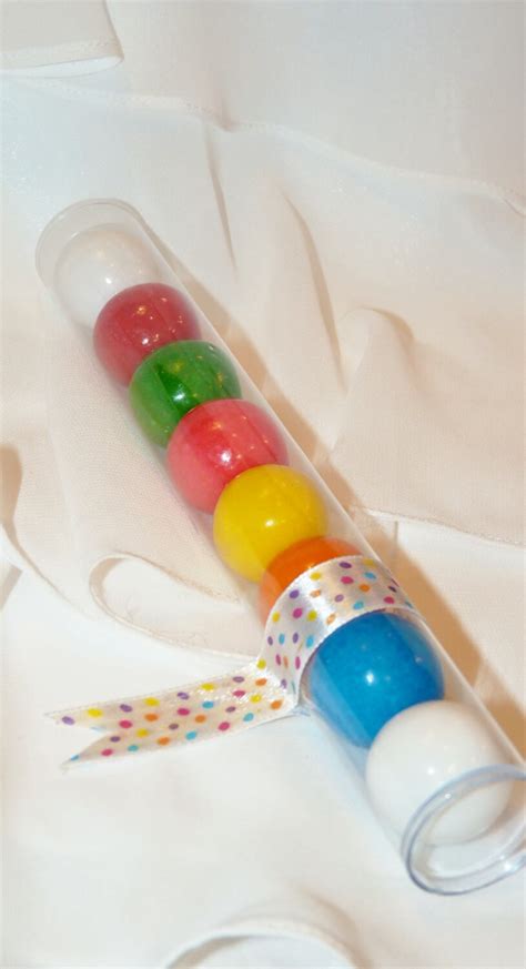 CLEAR PlASTIC TUBES CaNdY CLEAR PlaStiC FaVor Tubes set of