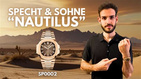 El Specht Sohne Nautilus Oro Rosa Homenaje Al Patek Philippe