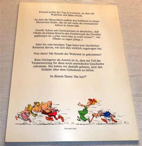 ASTERIX WIE OBELIX Als Kleines Kind In Den Zaubertrank Geplumpst Ist