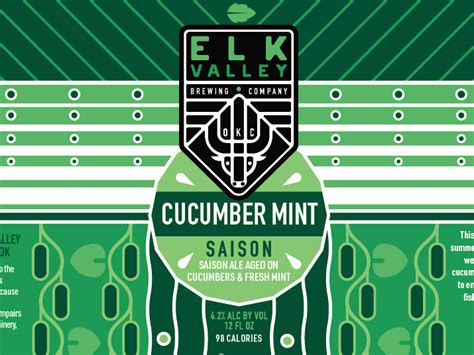 Cucumber Mint Saison Elk Valley Brewing Company Untappd