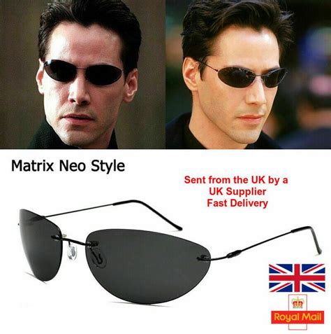 The Matrix Neo Style Polarized Sunglasses Ultralight Rimless Men