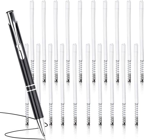 Lot De Recharges Pour Stylo Bille Avec Ressort Et Stylo