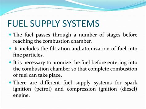 Ppt Fuel Supply Systems Powerpoint Presentation Free Download Id