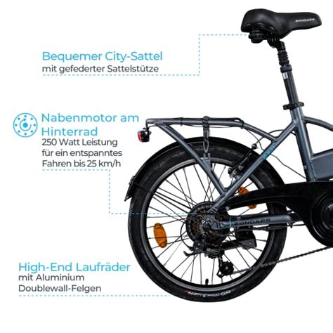 Z Ndapp Z E Bike Zoll Klapprad F R Erwachsene Cm Elektro