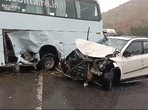 Accident Happened On National Highway 48 High Speed Bus Broke The