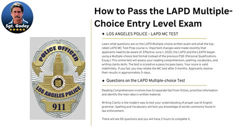 Ppt Lapd Study Guide Ace The Lapd Exam With Sgt Godoy Powerpoint