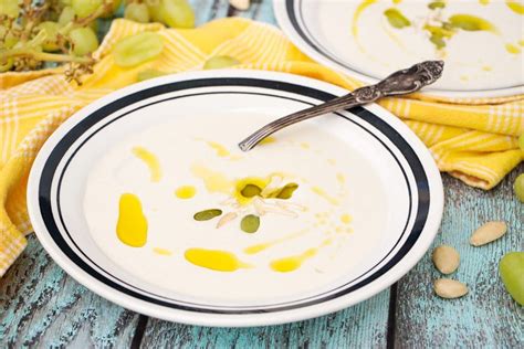 Ajo Blanco Spanish Cold Almond Garlic Soup Cooking The Globe