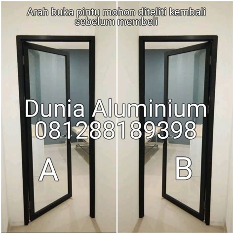 Jual Pintu Aluminium Kaca Swing Kota Tangerang Dunia Aluminium