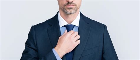 Premium Photo Mature Man In Formal Suit Wear Spectacles