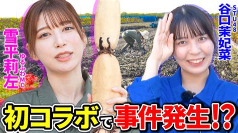 雪平莉左さんがmcのyoutubeチャンネル「ゆるふわたいむ」 今回の配信は、徳島県ロケ第1弾！ゲストにstu48の 谷口茉妃菜さんを迎え