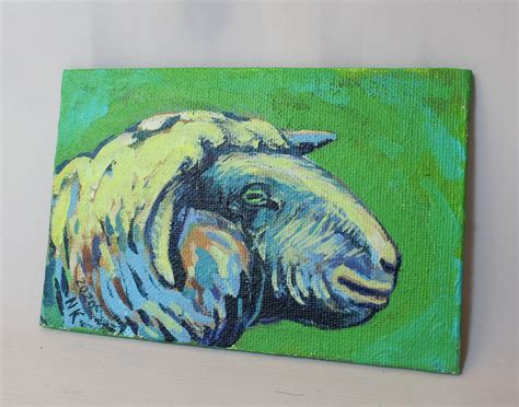 Sheep Painting Original Oil Painting Impressionism Colorful - Etsy