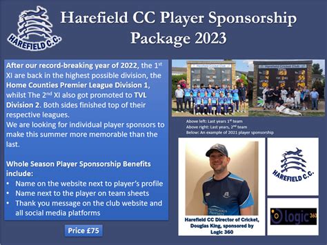 Club News Player Sponsorship Now Available My Site