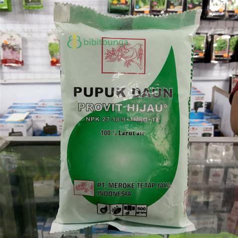 Jual Pupuk Meroke Provit Hijau Gr Npk Daun Gram Tanaman Tetap