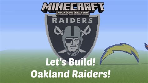 Minecraft Let S Build NFL Logos Oakland Raiders Xbox One HD