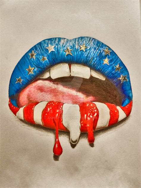 American kiss-kiss +youtube speed drawing by AnniePad on DeviantArt