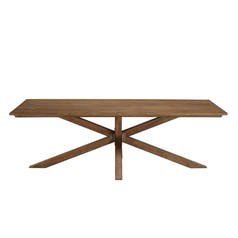 Table à manger rectangulaire 240x100cm en bois teck recyclé DPI Import