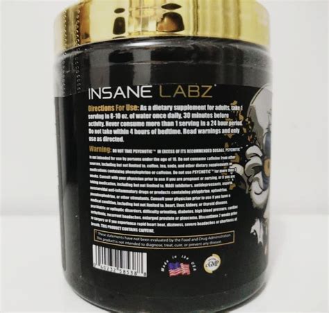 Psychotic Gold Pré Treino Insane Labz 35 Doses Importado Mercado Livre