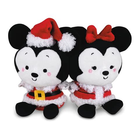 Better Together Disney Mickey And Minnie Holiday Magnetic Plush Set O