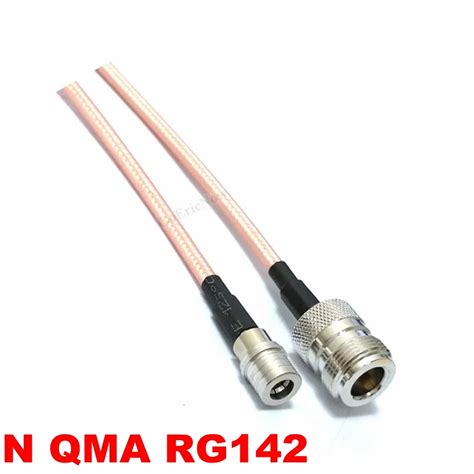 5 Buah RF Koaksial 50Ohm N Perempuan Ke QMA Laki Laki RG142 Konektor