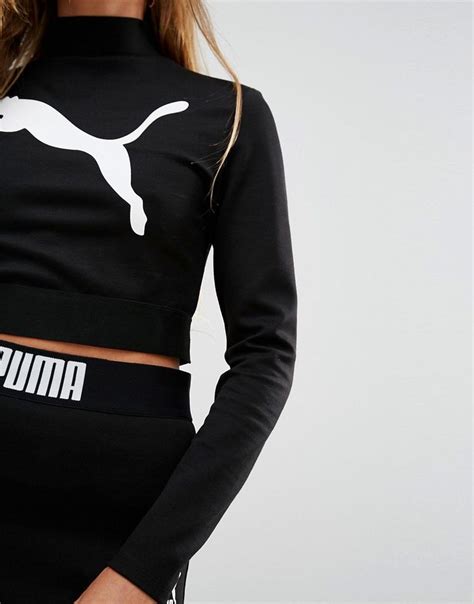 Puma Exclusive To Asos Long Sleeve Crop Top Co Ord Long Sleeve Crop Top Sporty Outfits Fashion