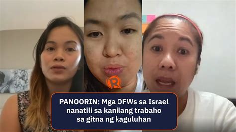 Mga OFWs Sa Israel Nanatili Sa Kanilang Trabaho Sa Gitna Ng Kaguluhan