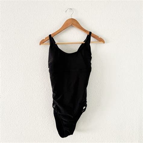 Xhilaration Swim Xhiliration Black Swimsuit Womens 6w One Piece Bikini Swim Beach Vacation