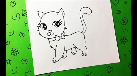 C Mo Dibujar Un Gato Paso A Paso F Cil Y R Pido How To Draw A Cat