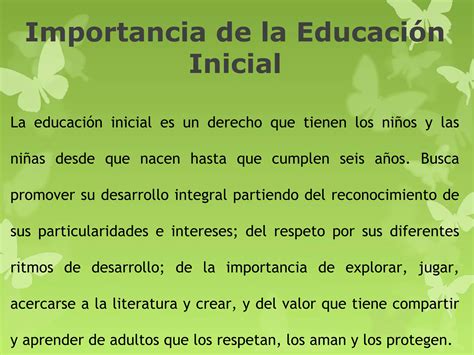 Importancia De La Educacion Inicial Ppt Descarga Gratuita