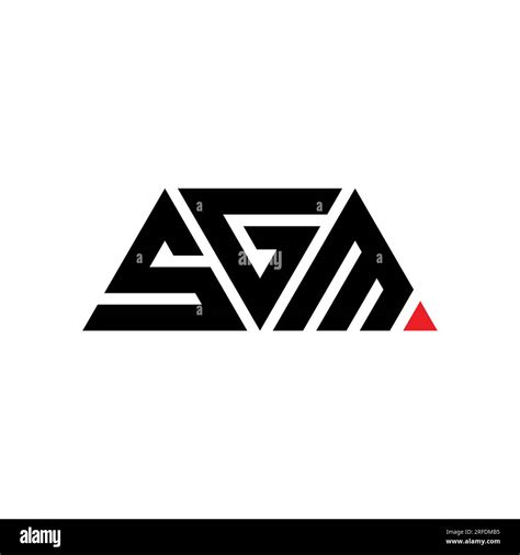 SGM triangle letter logo design with triangle shape. SGM triangle logo ...