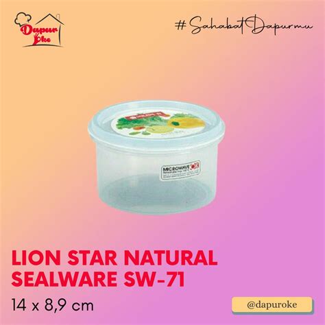 Jual Lion Star Natural Sealware Sw Toples Tempat Makan Shopee