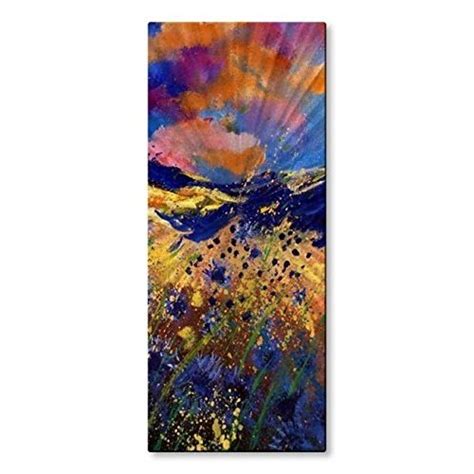 All My Walls Pol00587 Metal Wall Art Painting Artwork Modern Floral Landscape Wall Sculpture ...