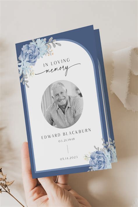 Create A Heartfelt Tribute With Our Editable Funeral Program Template