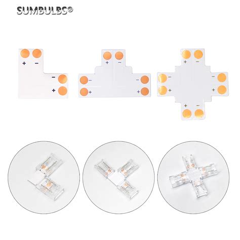 Led Light Strip Corner Connectors Led Strips Connectors Cob Led