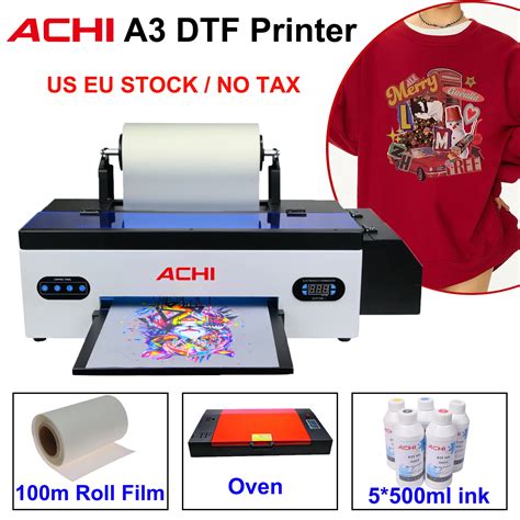 ACHI Impresora DTF A3 R1390 DTF M Quina De Impresi N Para Camisetas Y