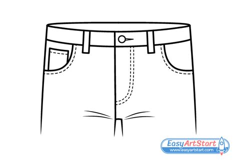 How to Draw Jeans in 8 Steps - EasyArtStart