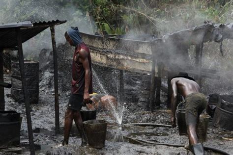 Navy Uncovers 2 Million Litres Capacity Illegal Crude Oil Refining Site