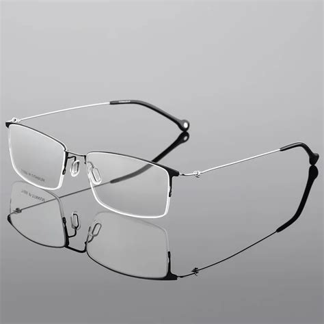 Men Eyeglasses Frame Non Screw Man 100 Titanium Glasses Optical High End Classic Male Spectacle