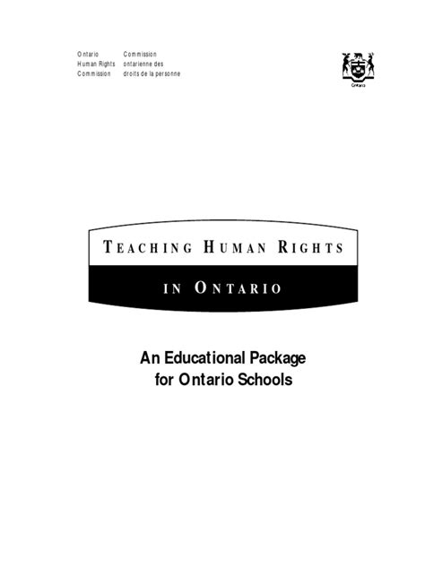 Oh Rc Teaching Human Right Skit 2011 Pdf Discrimination Sexual