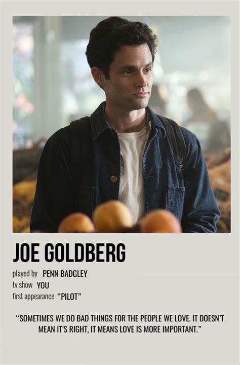 Joe Goldberg In 2021 Movie Posters Minimalist Minimalist Poster